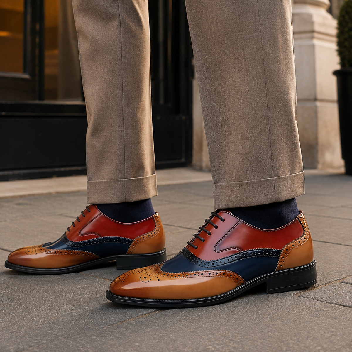 Corvino Wingtip Brogue Shoes