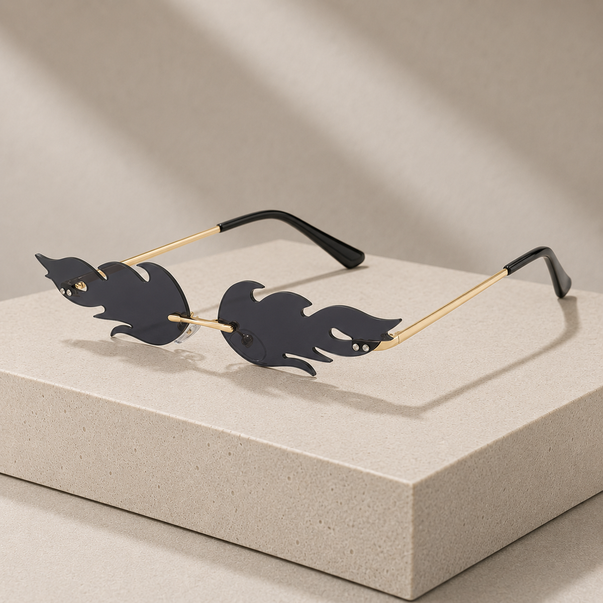 Fiamma Rimless Flame Sunglasses
