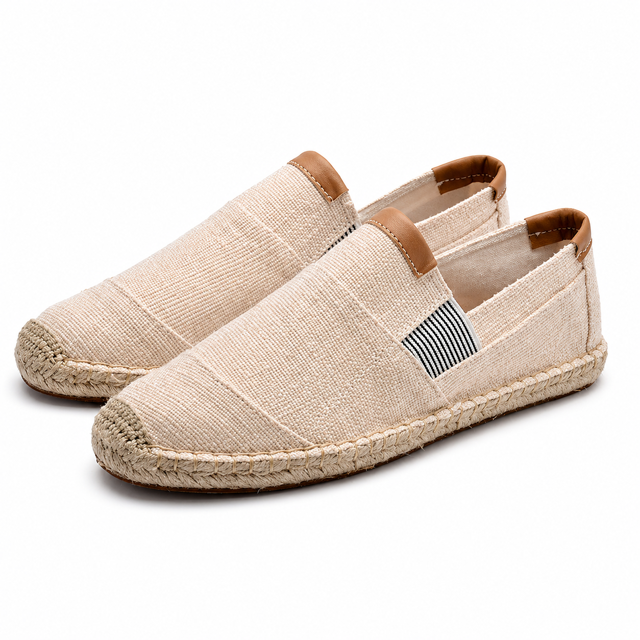 Woven Canvas Slip-On Shoes