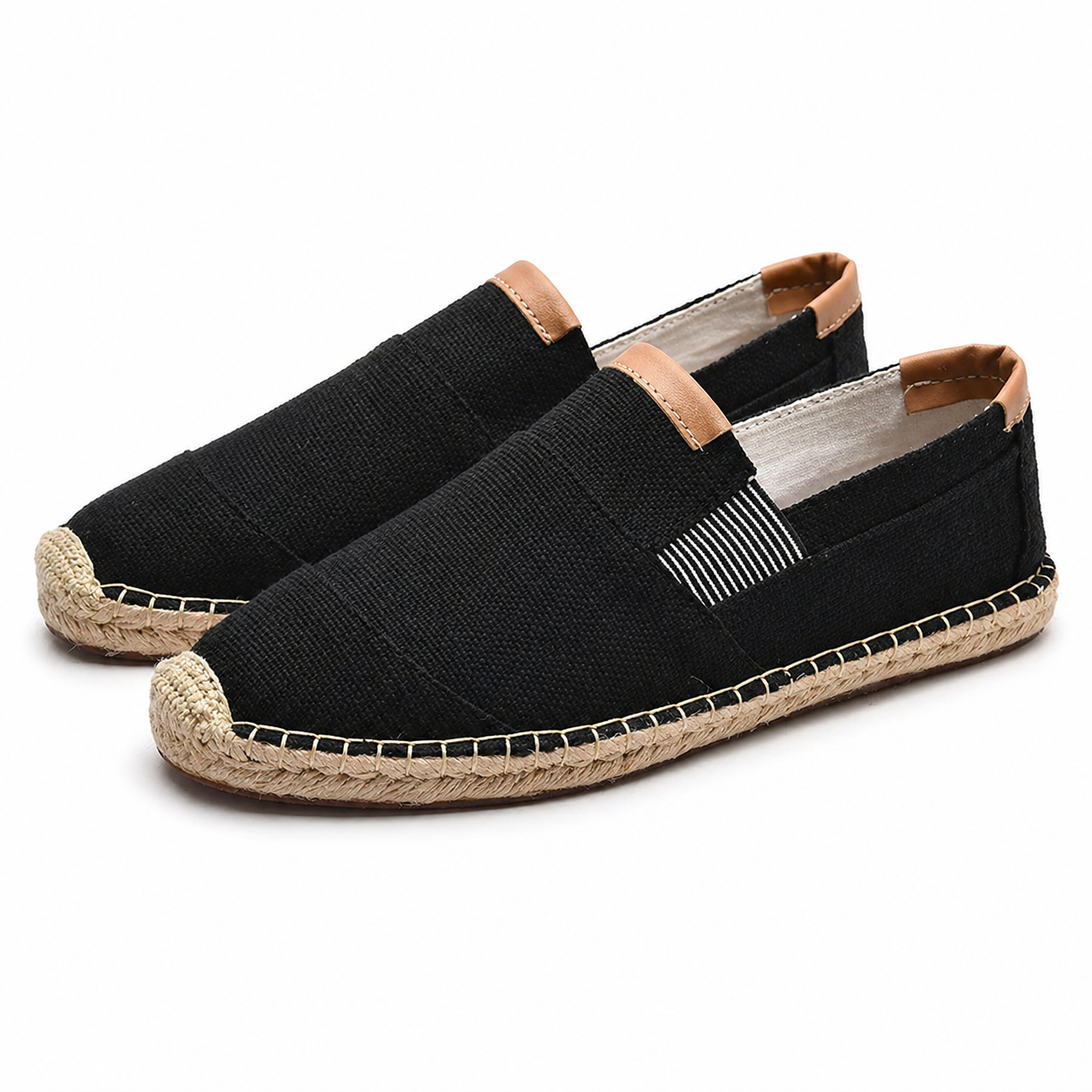 Woven Canvas Slip-On Shoes