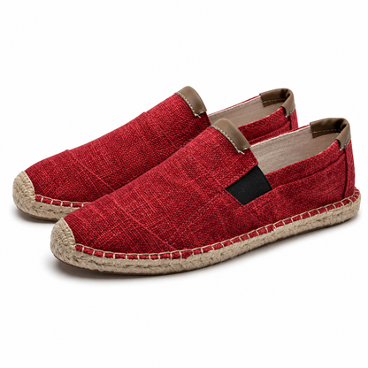 Woven Canvas Slip-On Shoes