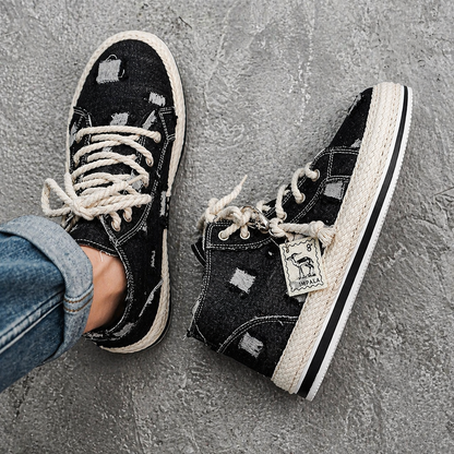 High-Top Canvas Sneakers