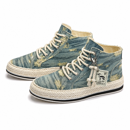 High-Top Canvas Sneakers