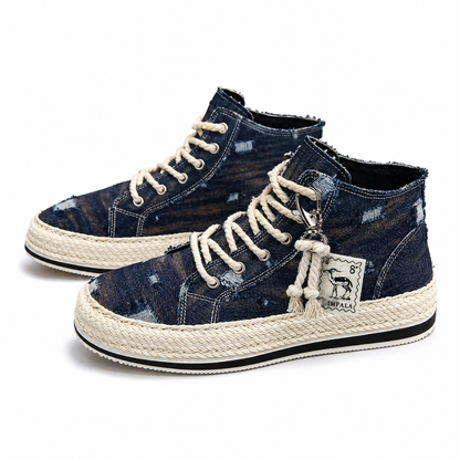 High-Top Canvas Sneakers