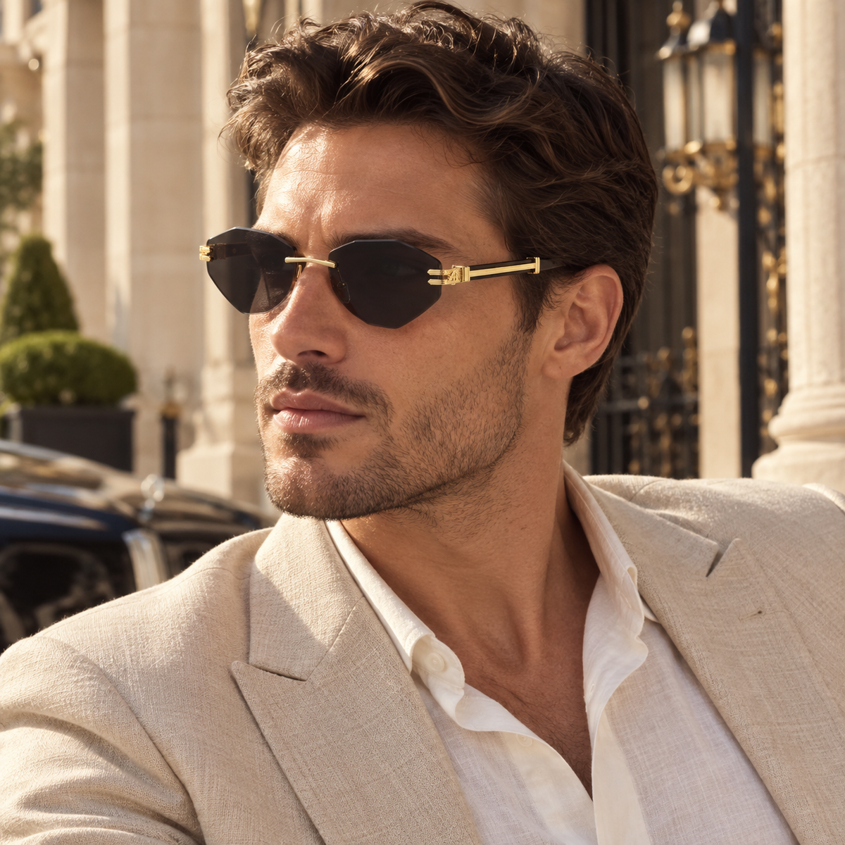 Lucenti Rimless Sunglasses