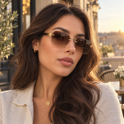 Danesi Rimless Sunglasses