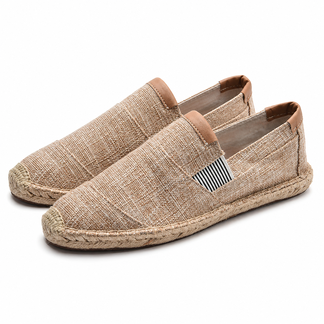 Woven Canvas Slip-On Shoes