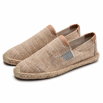 Woven Canvas Slip-On Shoes