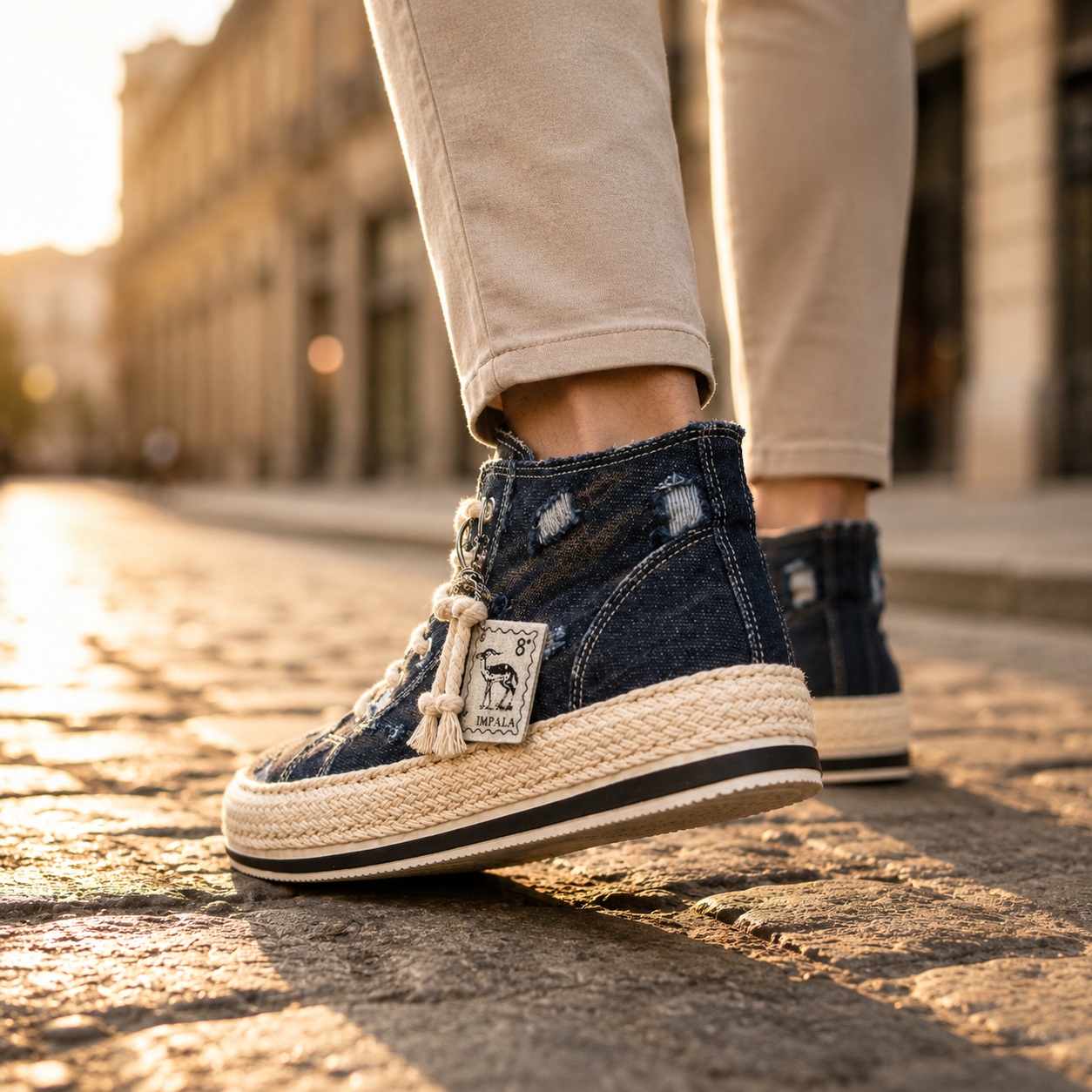 High-Top Canvas Sneakers