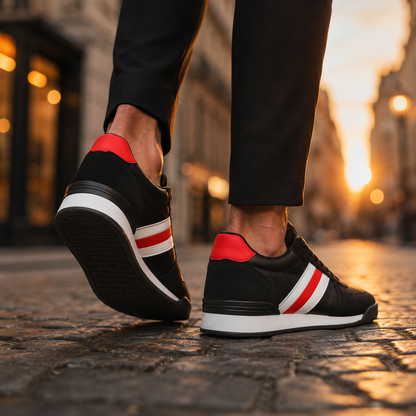 Retro Flat-Sole Sneakers