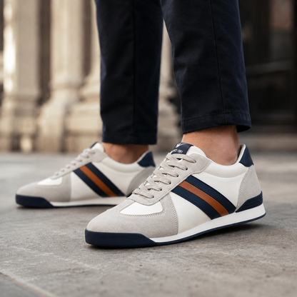 Retro Flat-Sole Sneakers