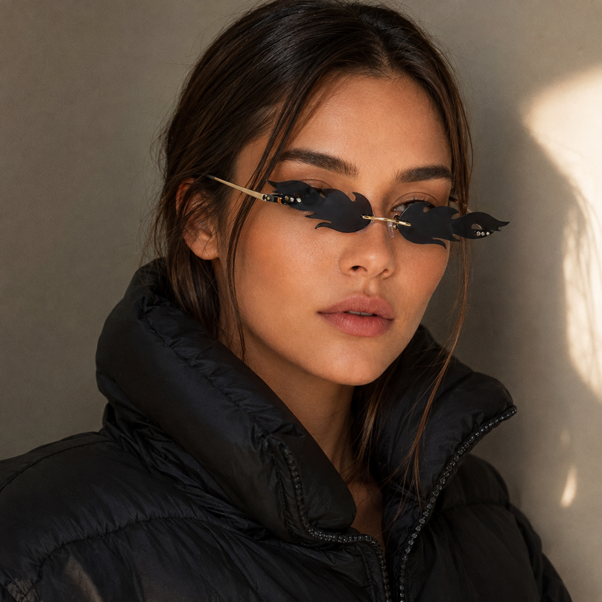 Fiamma Rimless Flame Sunglasses